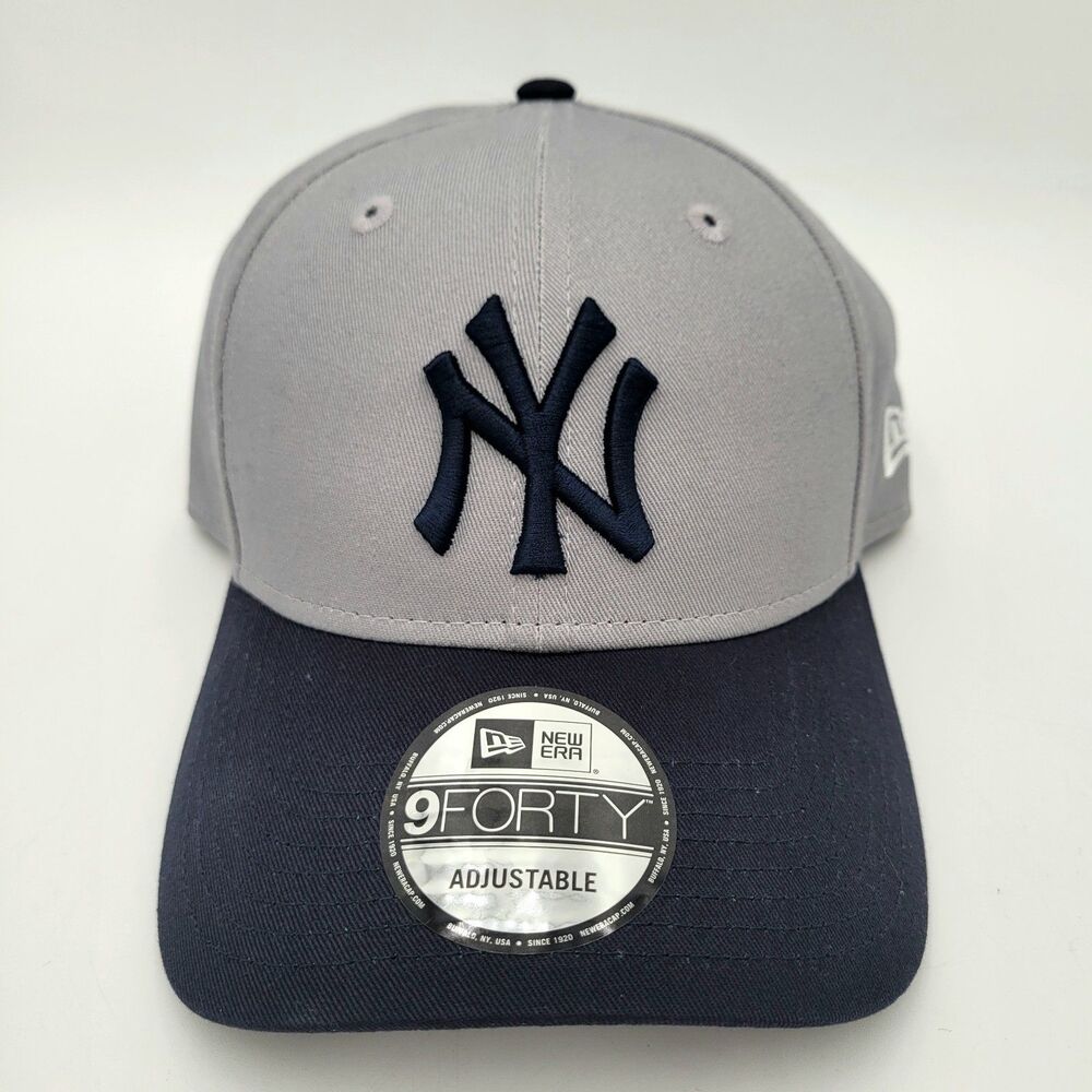 New York Yankees New Era 9FORTY Adjustable Snapback Hat Gray Blue New With Tags